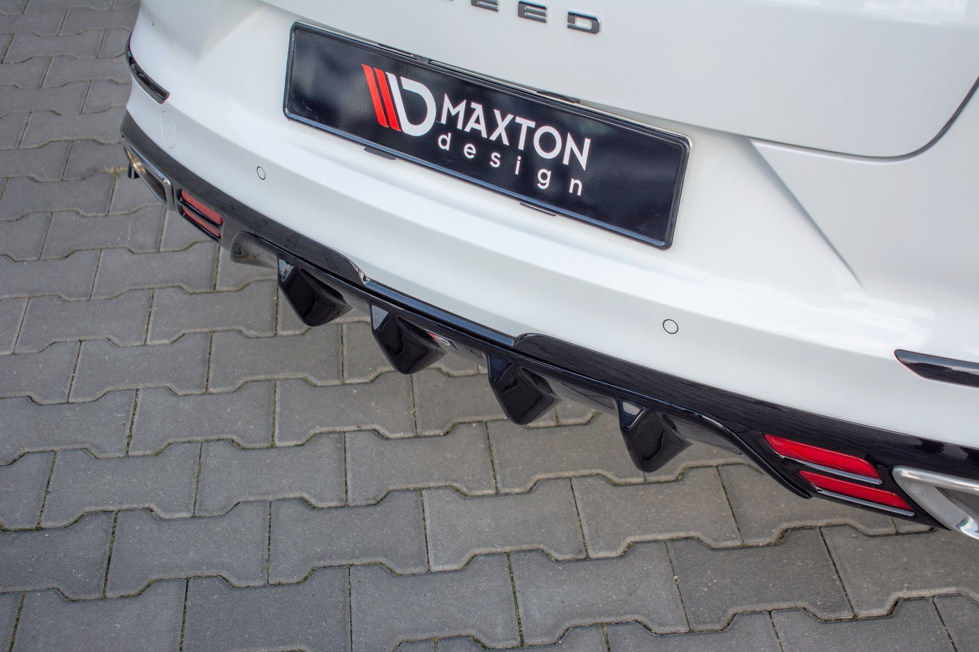 Diffusor Heck Ansatz für Kia ProCeed GT Mk1 schwarz Hochglanz
