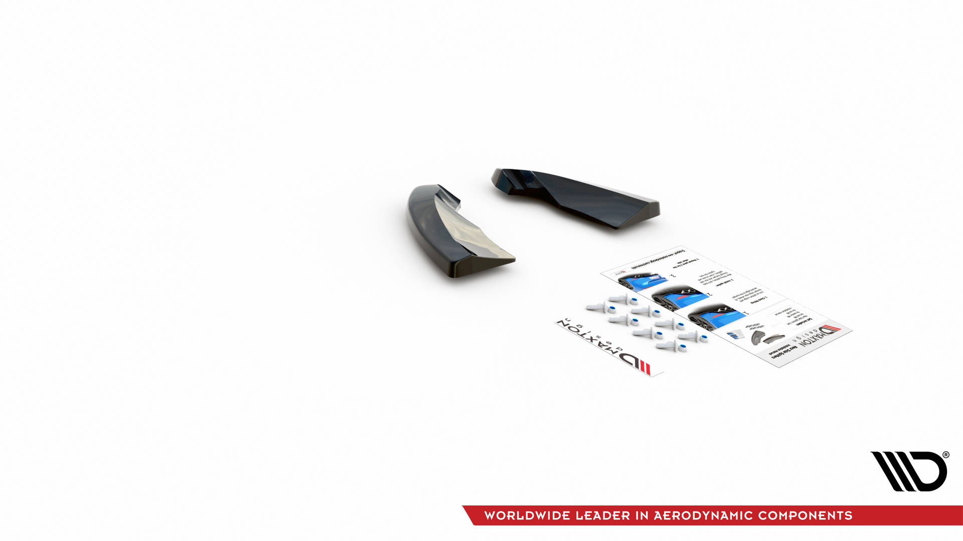 Street+ Heck Ansatz Flaps V.1 passend für Opel Astra GTC OPC-Line J schwarz Hochglanz
