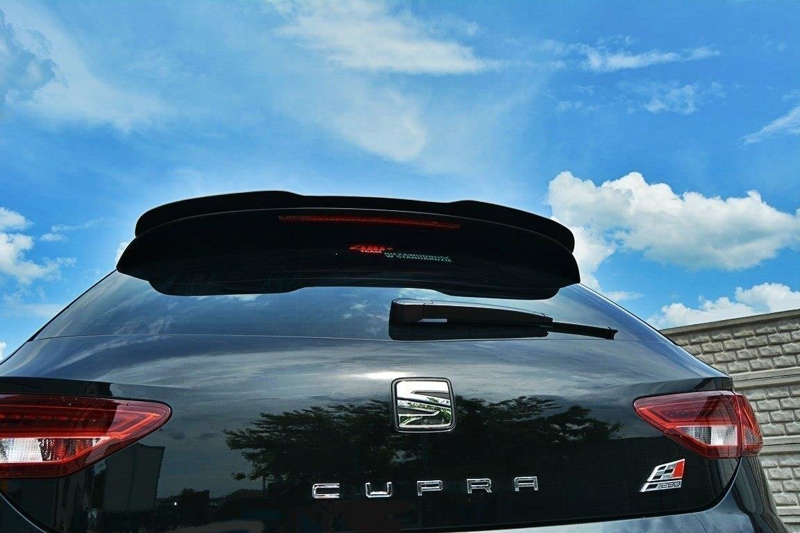 Spoiler CAP V.2 für Seat Leon Cupra Hatchback Mk3 schwarz Hochglanz