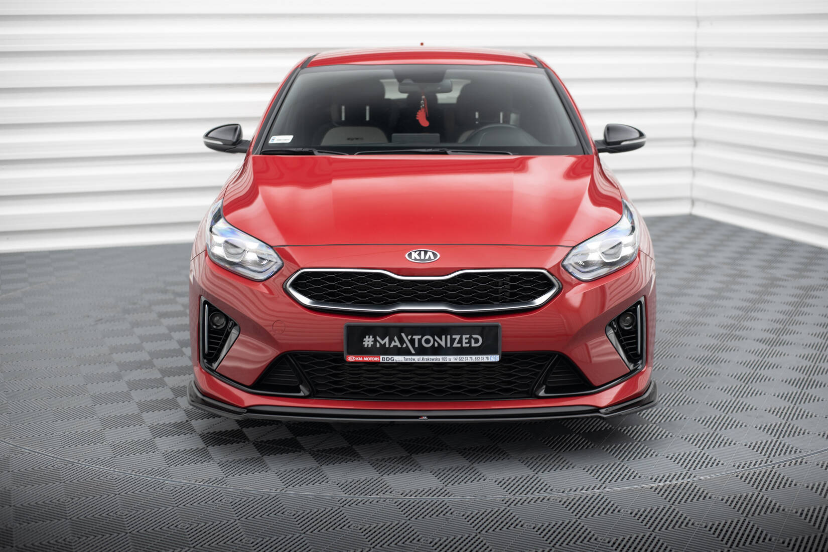 Front Ansatz V.2 für Kia Ceed GT / GT-Line Mk3 / Proceed Mk1 schwarz Hochglanz