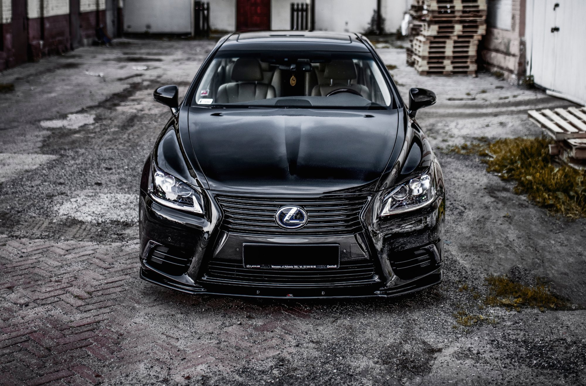 Front Ansatz für Lexus LS Mk4 Facelift schwarz Hochglanz