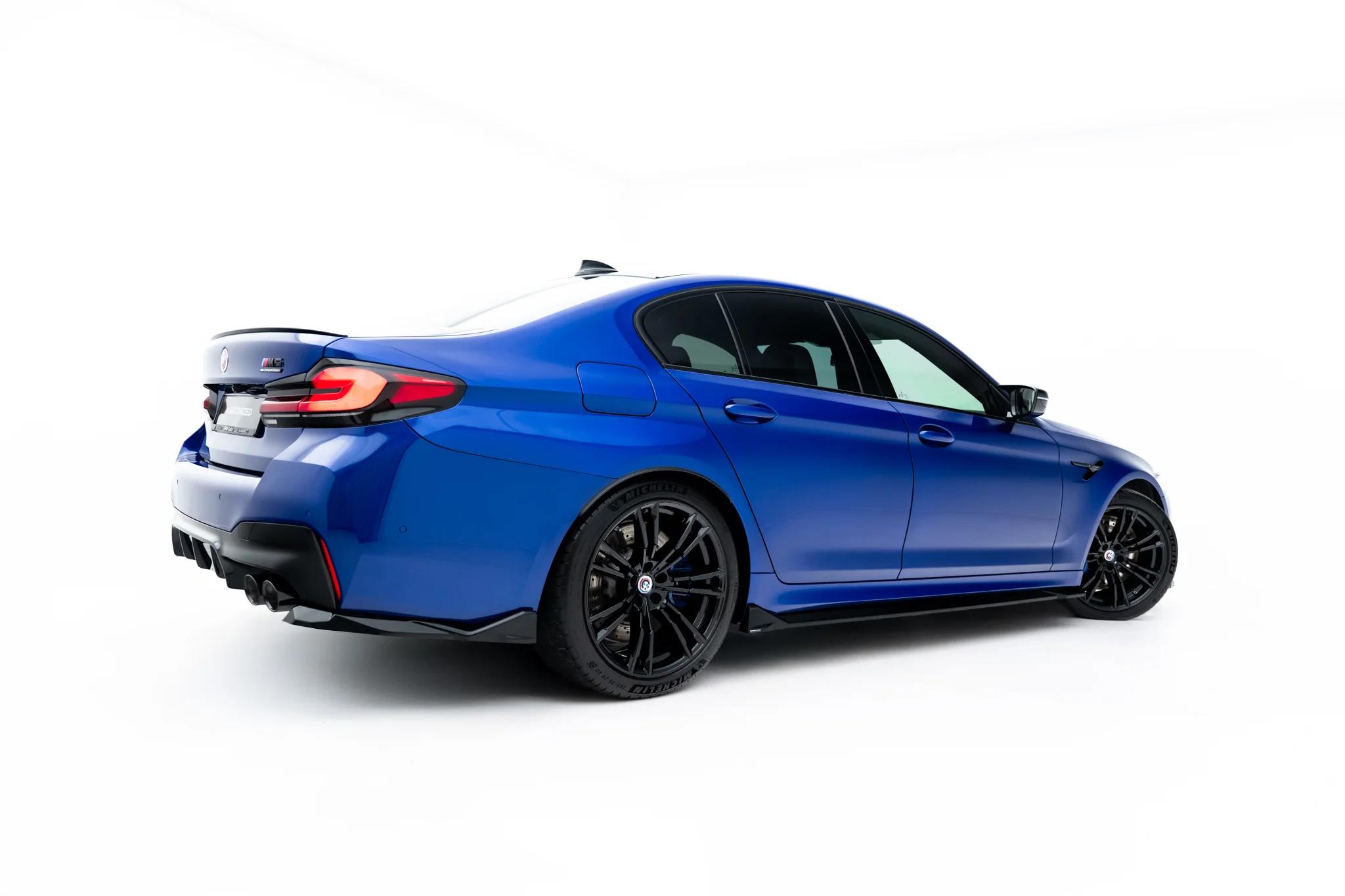 Seitenschweller Ansatz Paar V.2 passend für BMW M5 F90 / F90 Facelift schwarz Hochglanz
