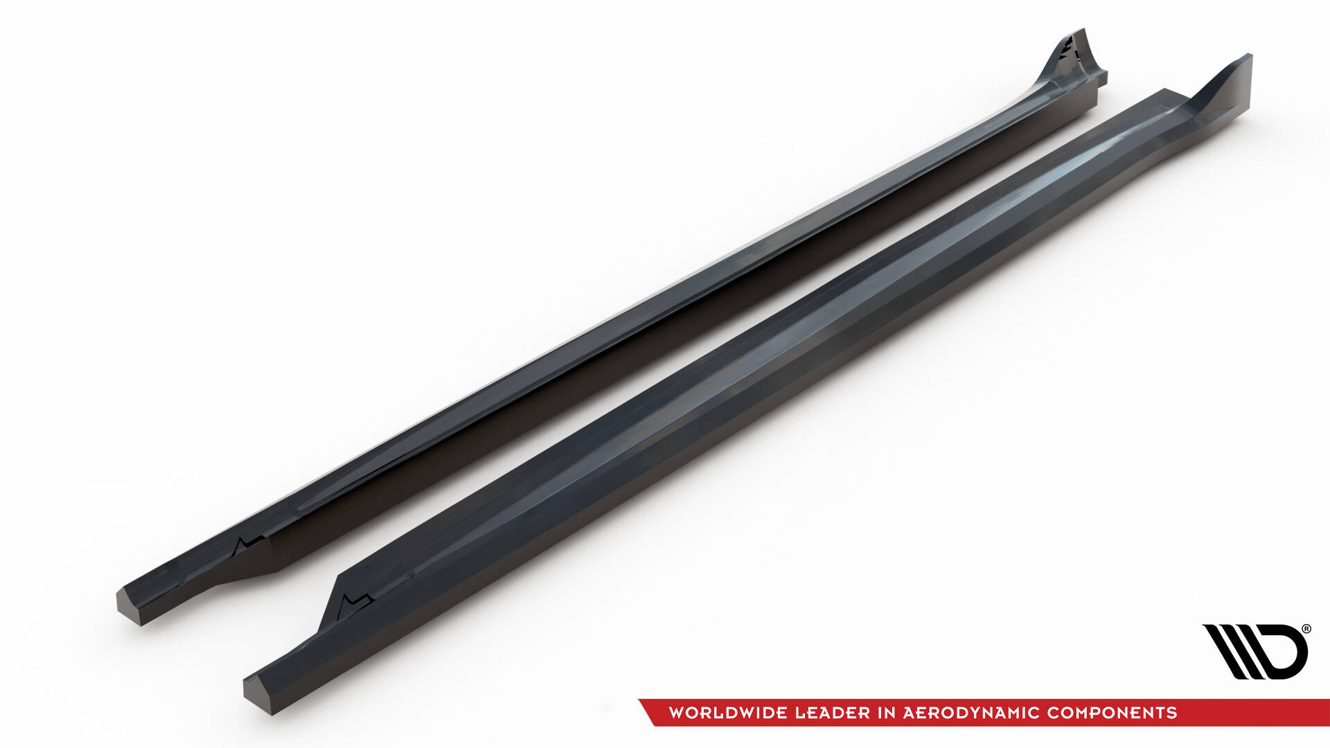 Seitenschweller Ansatz Paar passend für Maserati Grecale GT / Modena Mk1 schwarz Hochglanz
