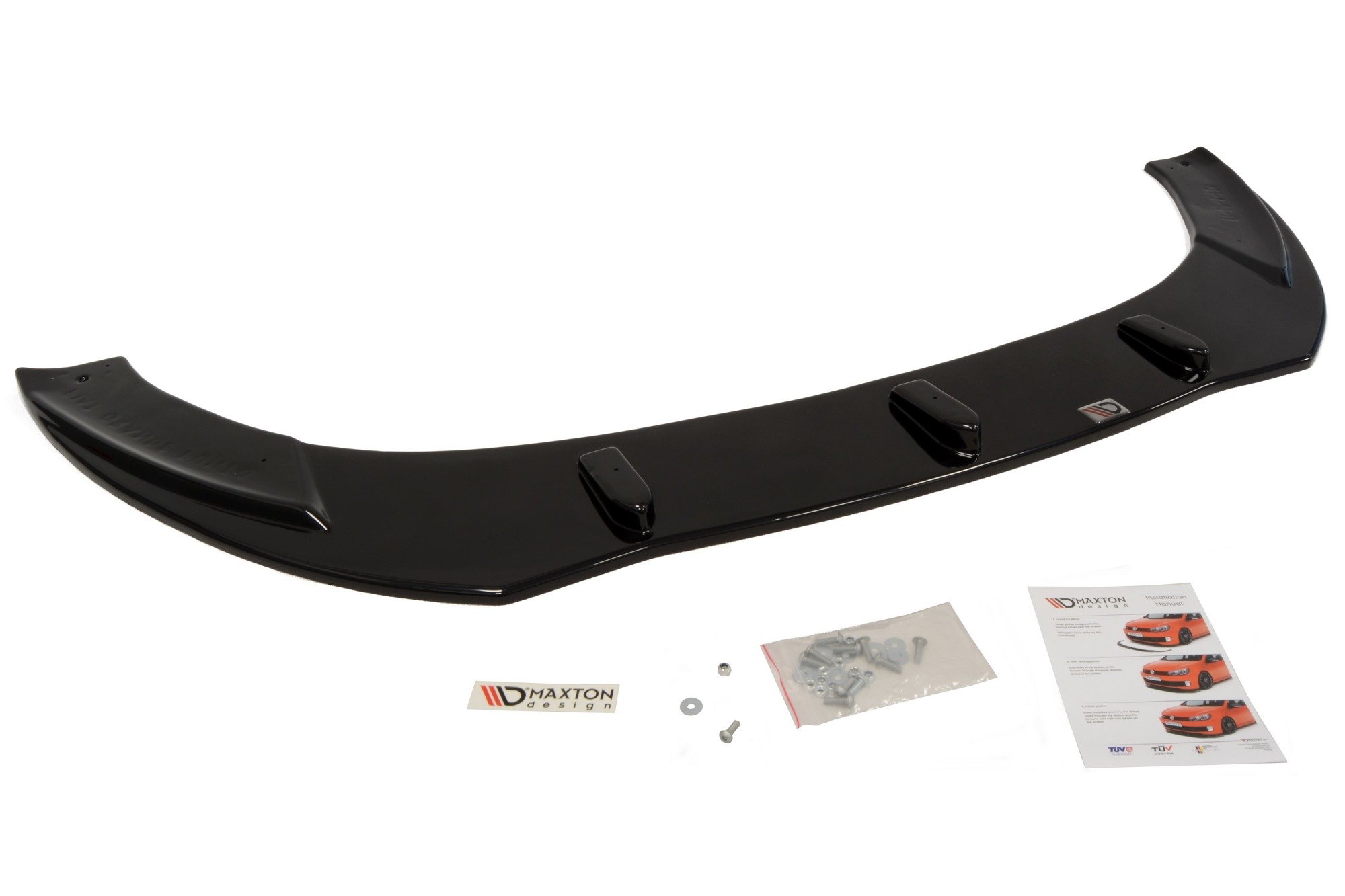 Street+ Spoilerlippe Front Ansatz passend für Fiat Grande Punto Standard schwarz Hochglanz
