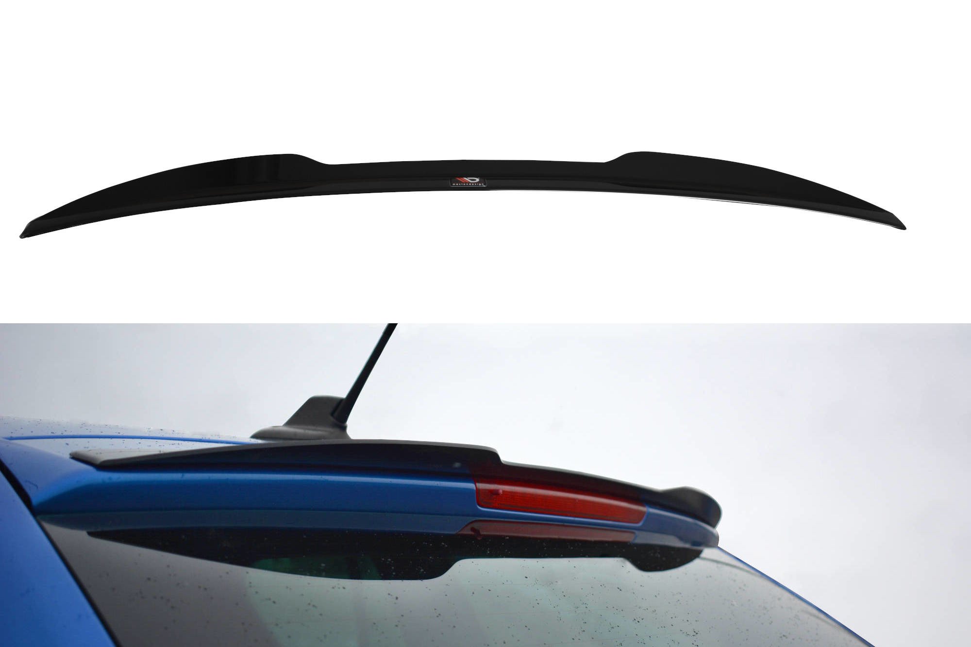 Spoiler CAP für Skoda Octavia RS Mk2 / Mk2 FL Combi schwarz Hochglanz