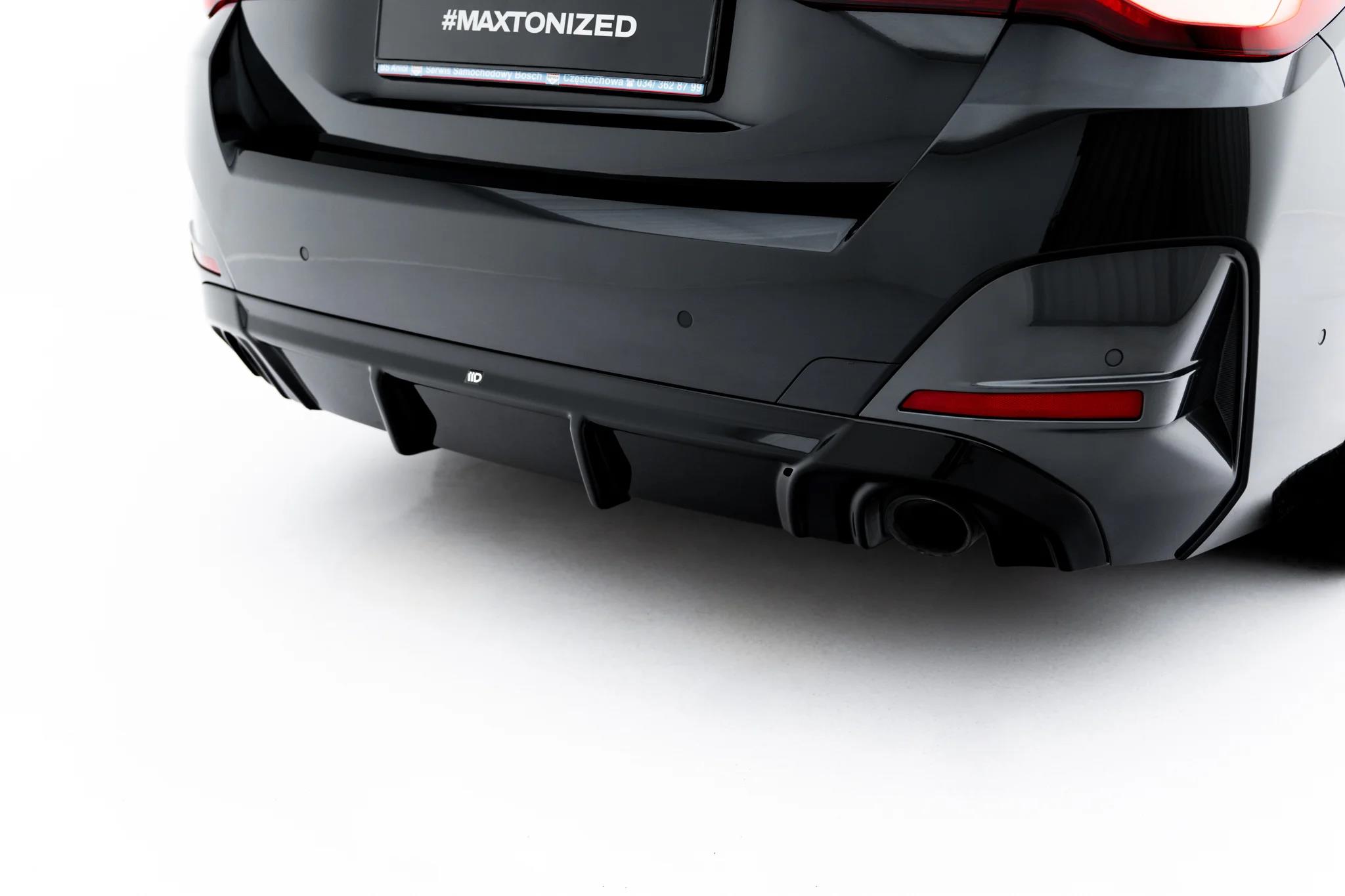 Heckansatz Diffusor passend für BMW 4er M-Paket Gran Coupe G26