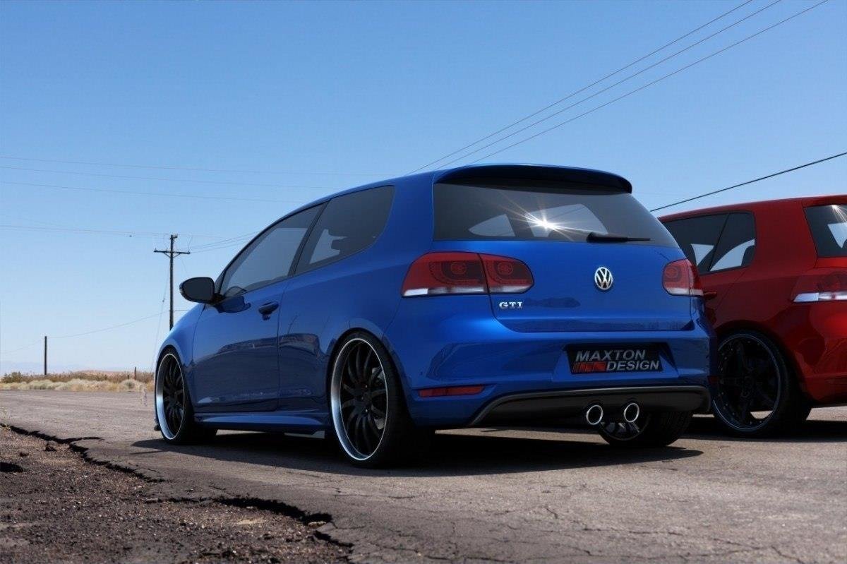 Street+ Heckschürze passend für VW Golf V R32 Look passend für VW Golf VI GTI schwarz Hochglanz