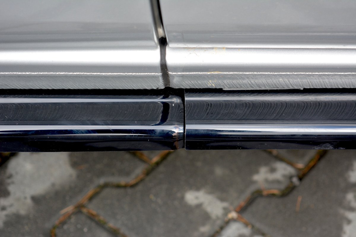 Seitenschweller Ansatz für Ford Transit Custom Mk1 FL schwarz Hochglanz