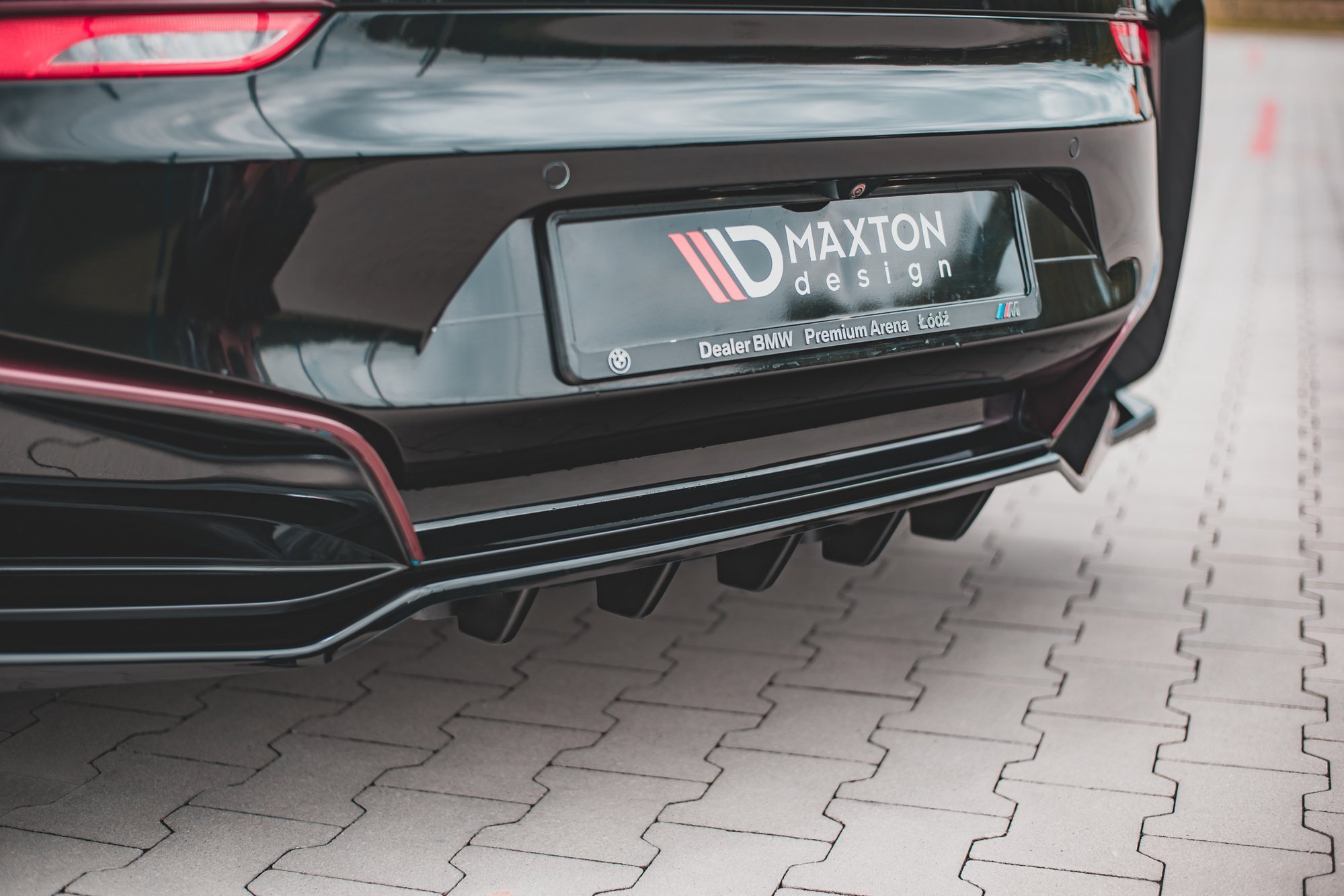 Mittlerer Diffusor Heck Ansatz DTM Look für BMW i8 Carbon Look