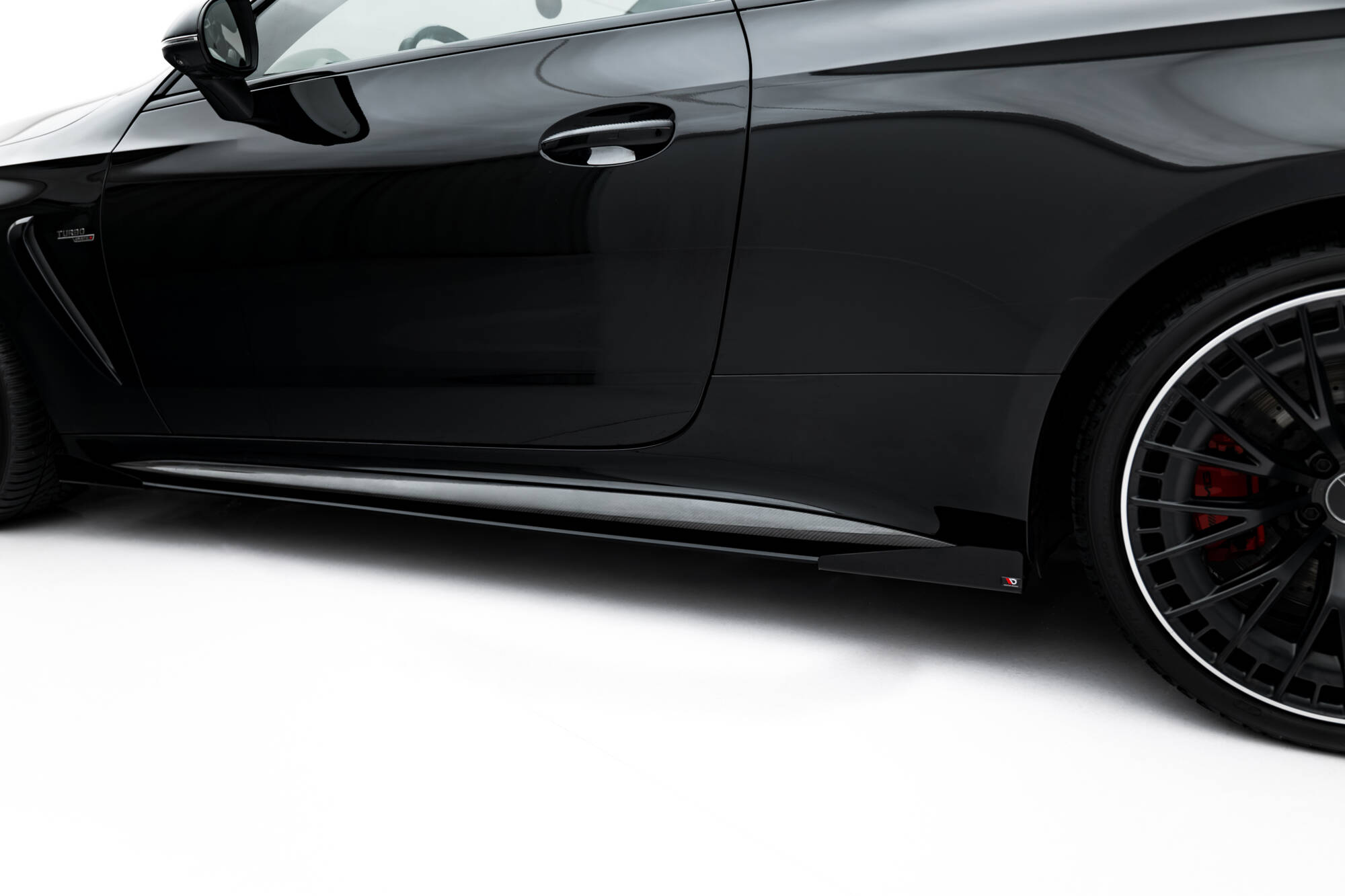 Seitenschweller Flaps passend für Mercedes-AMG CLE 53 Aero C236 schwarz Hochglanz