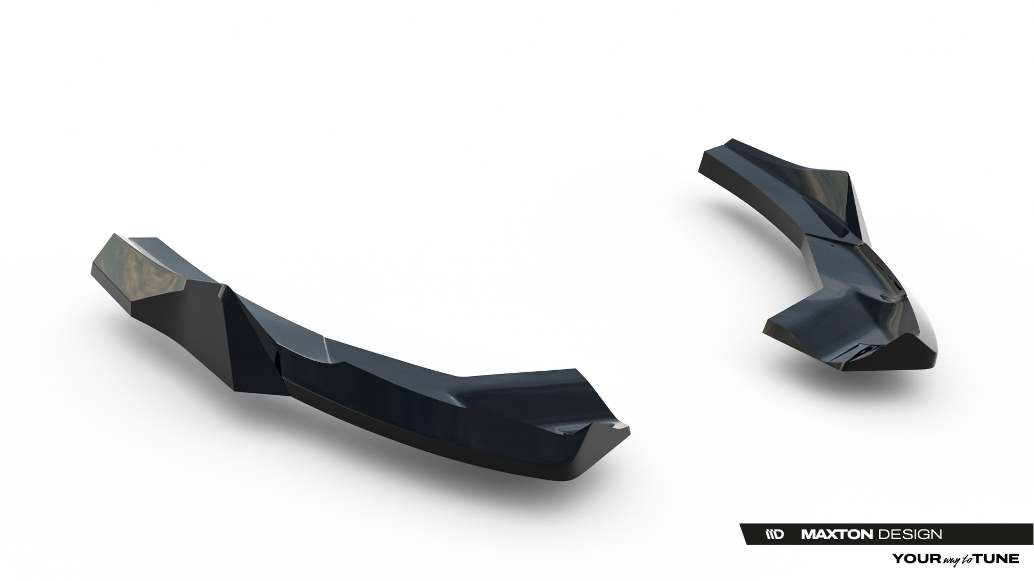 Diffusor Flaps V.3 passend für Audi RS3 Sportback 8Y Facelift schwarz Hochglanz