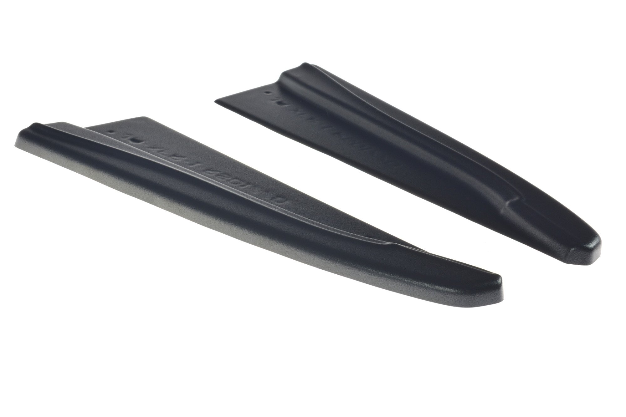 Heck Ansatz Flaps Diffusor für Jaguar XF-R Mk1 schwarz Hochglanz