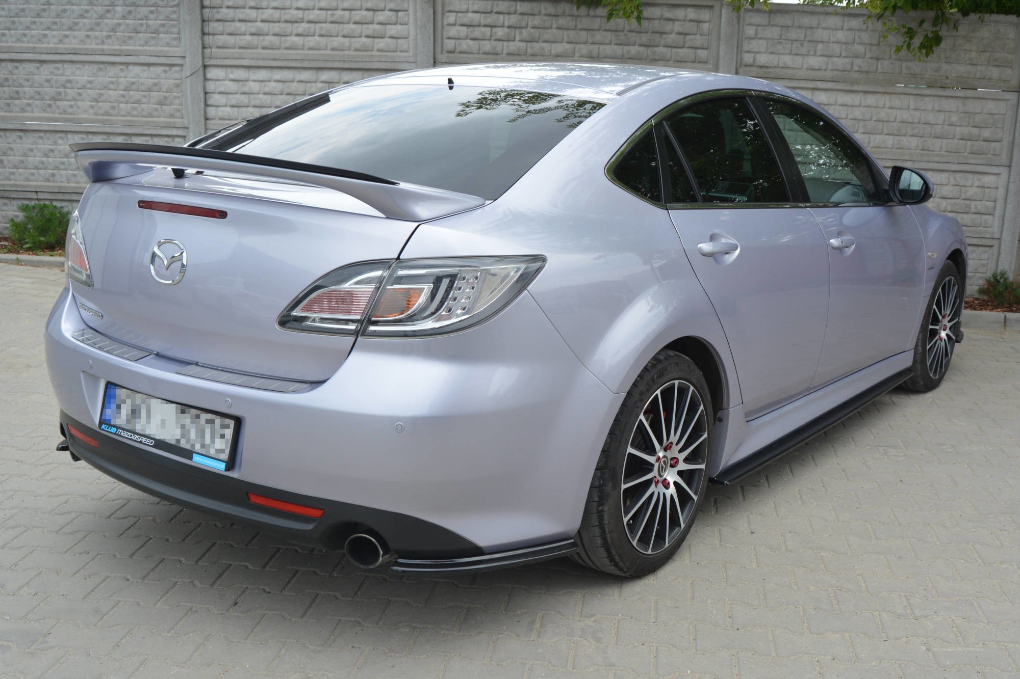 Spoiler CAP für MAZDA 6 MK2 SPORT HATCH GH-SERIES vor Facelift schwarz matt