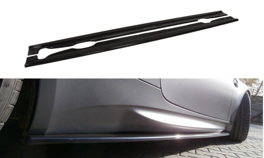 Street+ Seitenschweller Leisten passend für BMW M3 E92 / Cabrio E93 schwarz Hochglanz