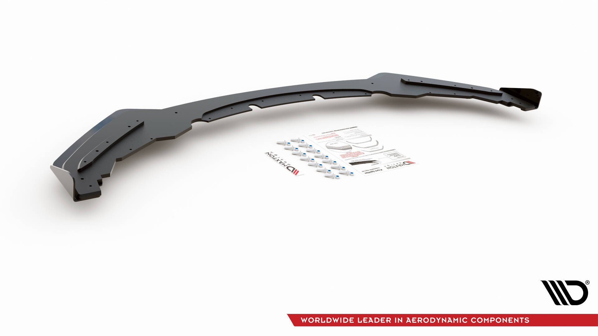 Street Pro Spoilerlippe Front Ansatz + Flaps passend für BMW M135i F20 schwarz Hochglanz