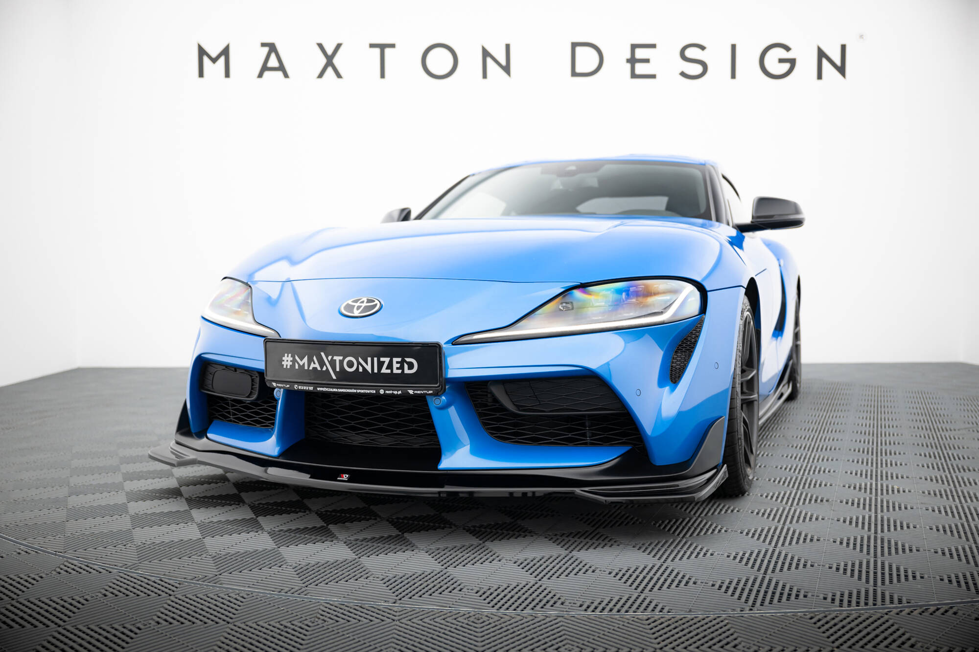 Front Ansatz V.1 für Toyota Supra Mk5 schwarz Hochglanz