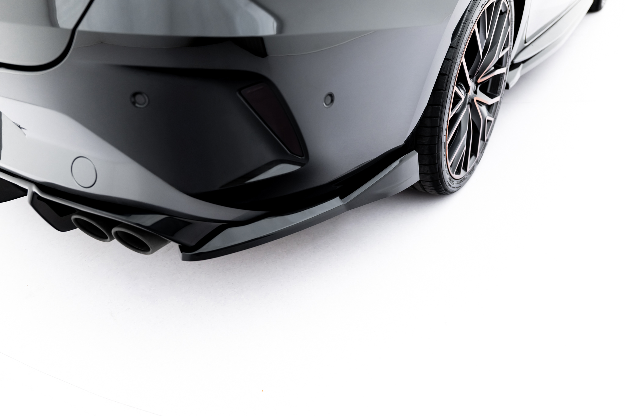 Diffusor Flaps V.6 passend für CUPRA Leon ST Mk1 FL schwarz Hochglanz