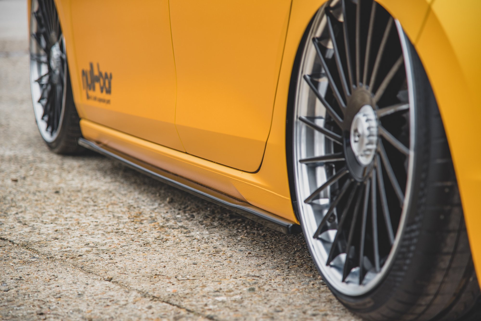 Seitenschweller Ansatz für V.1 für VW Golf Mk8 schwarz Hochglanz