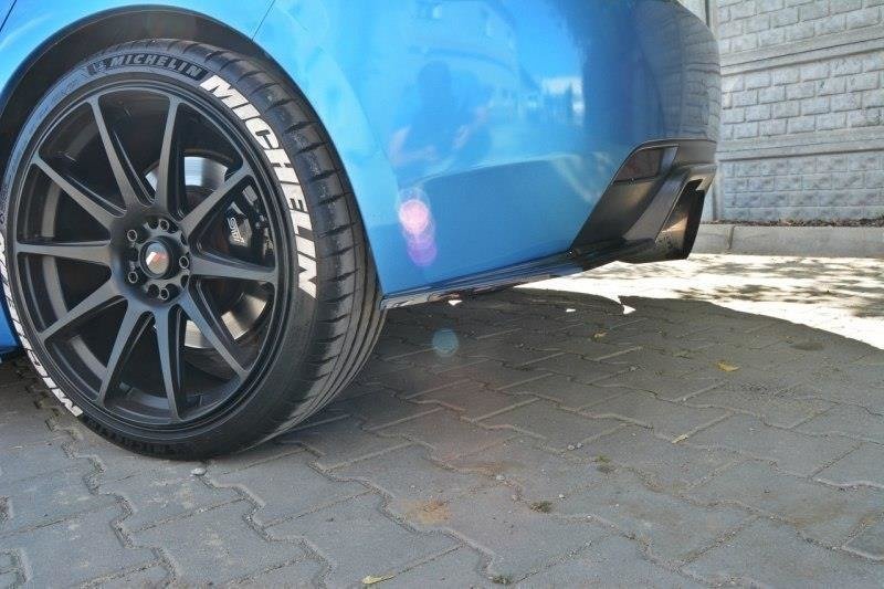 Street+ Heck Ansatz Flaps passend für Subaru Impreza WRX STI schwarz Hochglanz