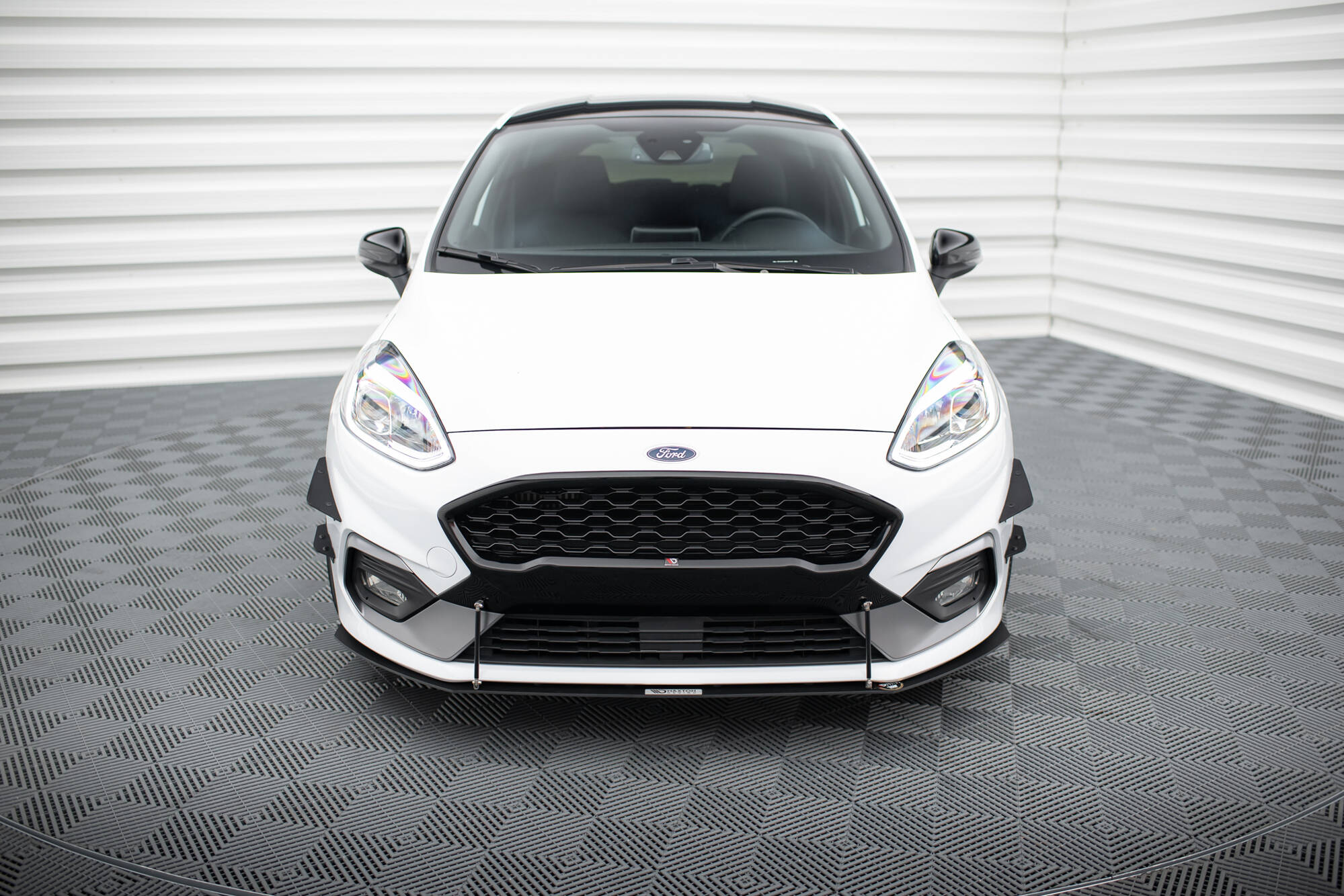 Front Sport Diffusor V.2 Ford Fiesta Mk8 ST / ST-Line schwarz Hochglanz