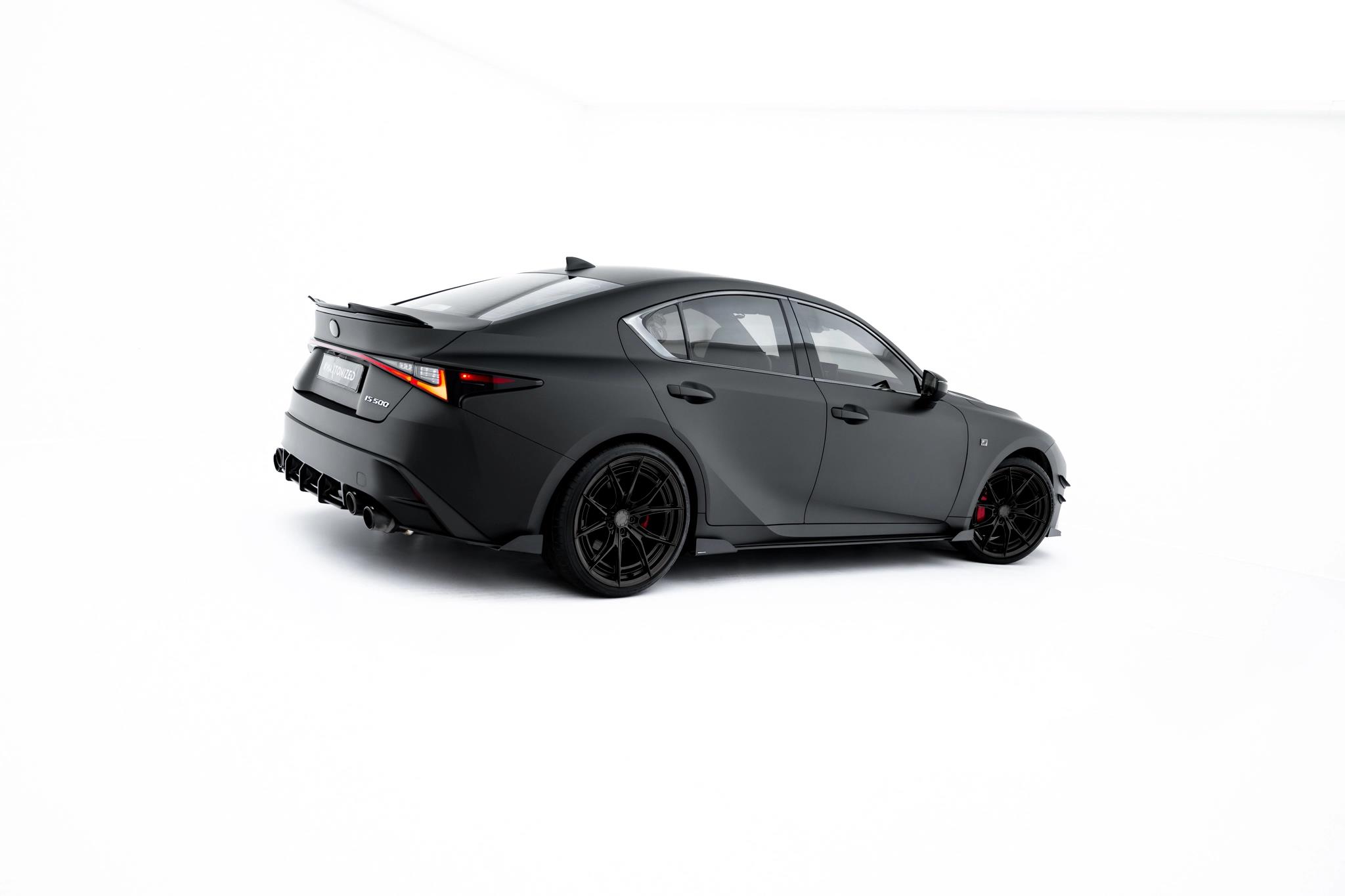 Seitenschweller Flaps passend für Lexus IS 500 Mk3 Facelift 2 XE30 schwarz Hochglanz