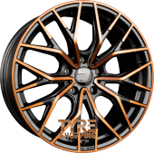 2DRV by WHEELWORLD WH37 Schwarz Kupfer Hochglanzpoliert (SKP+) Einteilig 19 Zoll