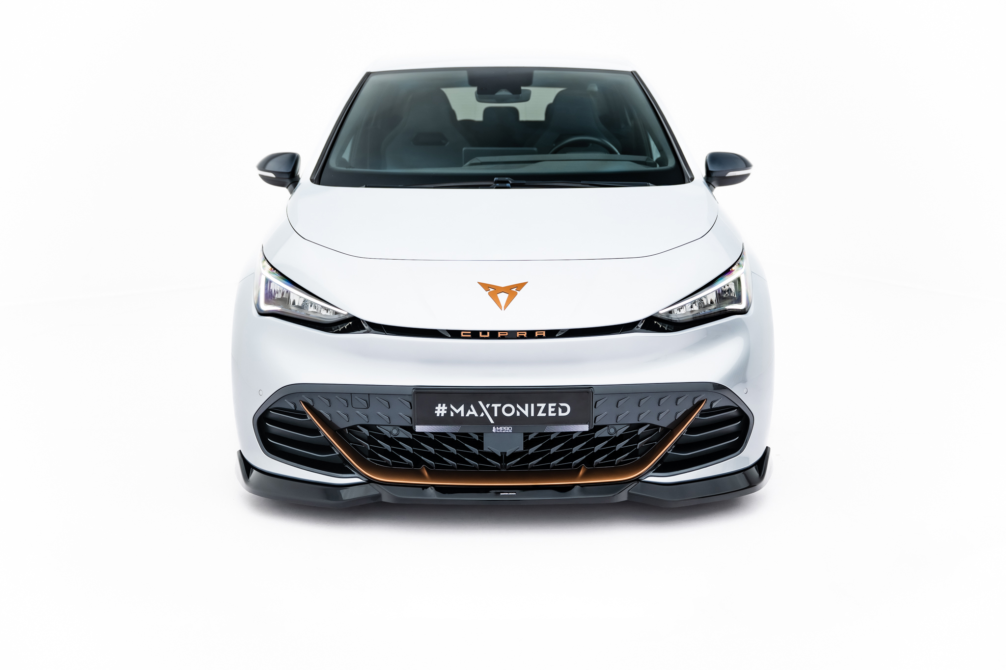 Frontlippe V.2 passend für CUPRA Born Mk1 schwarz Hochglanz