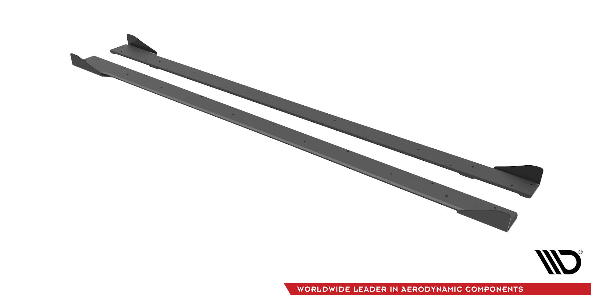 Street Pro Seitenschweller Leisten + Flaps passend für VW Golf R Mk7 schwarz Hochglanz