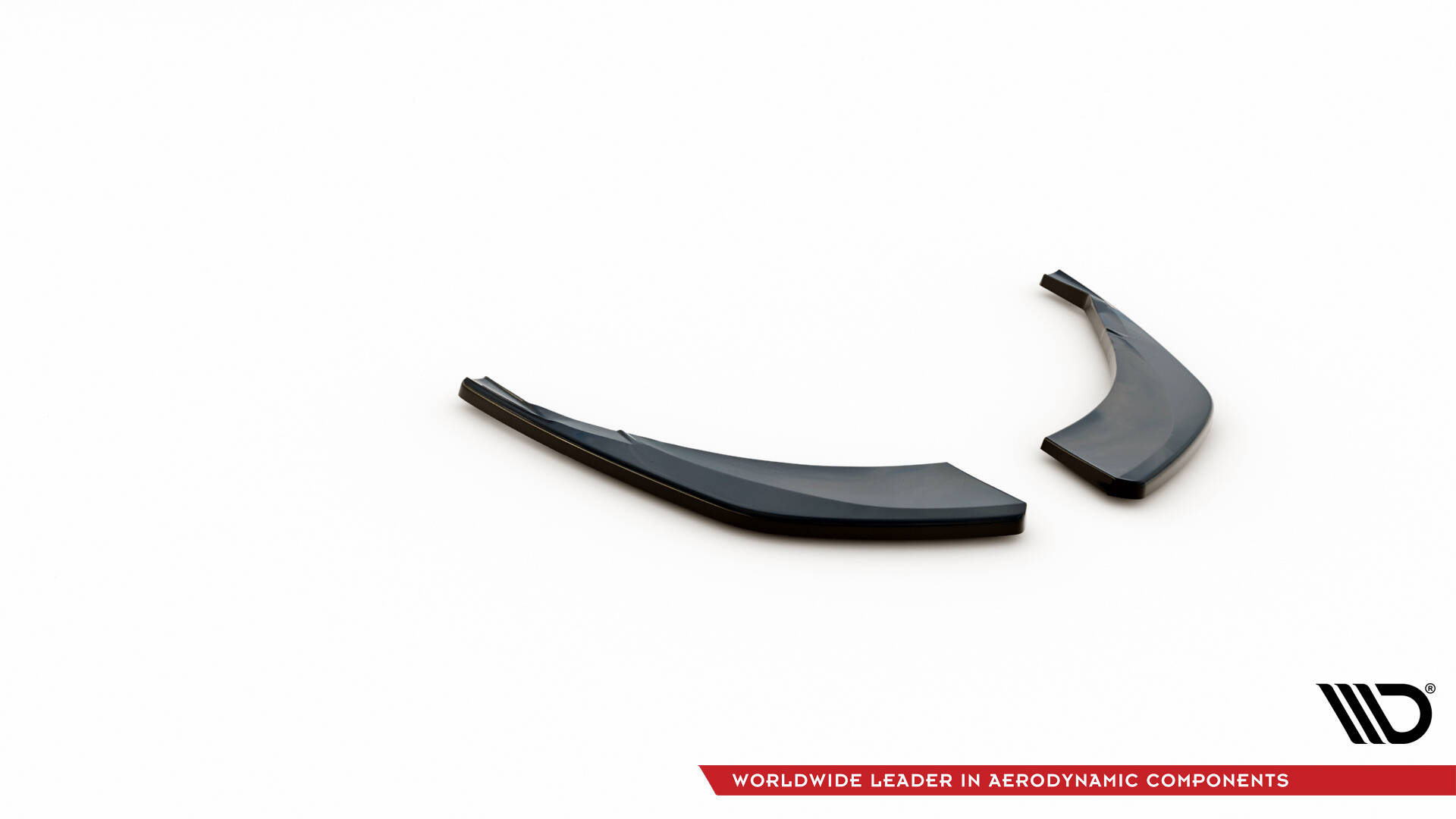 Heck Ansatz Flaps Diffusor für Audi Q8 S-line Mk1 schwarz Hochglanz