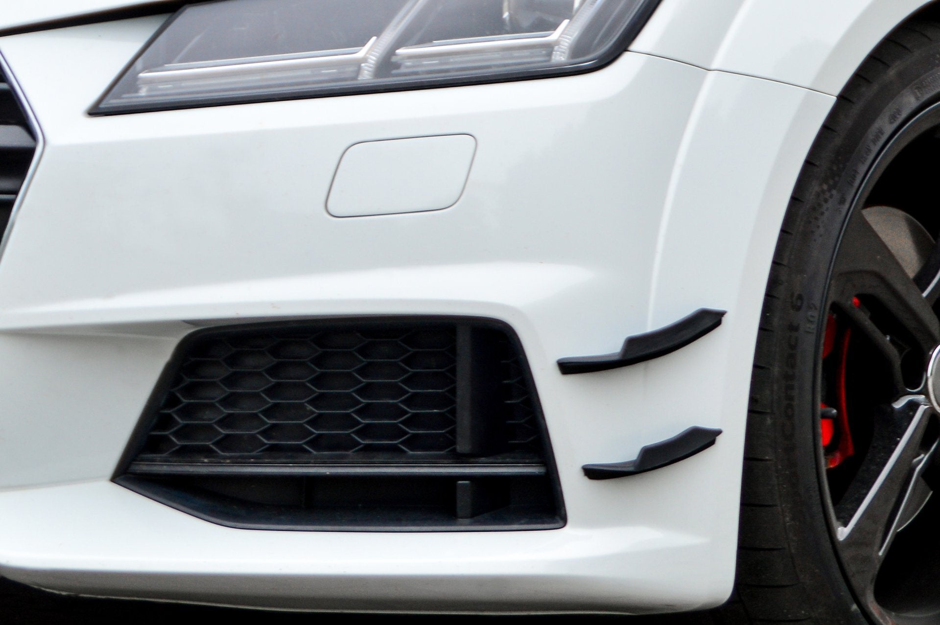 Spoilerflaps aus ABS für Audi TT+TTS 8S S-Line (Schwarz Matt)