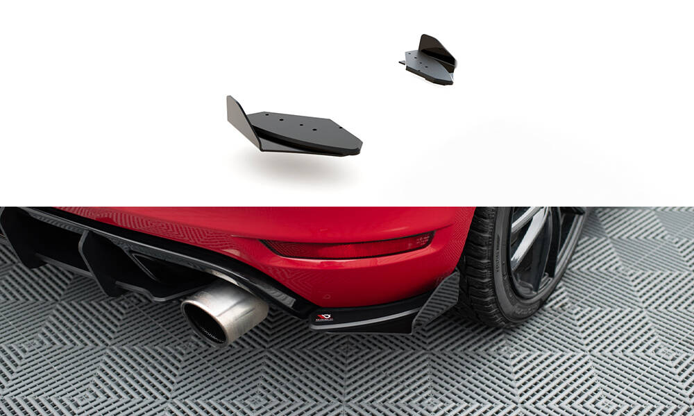 Street Pro Heck Ansatz Flaps passend für VW Golf 6 GTI Mk6 rot+ Hochglanz Flaps