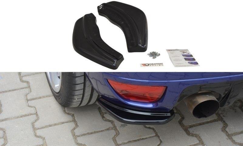 Street+ Heck Ansatz Flaps passend für Ford Focus RS Mk1 schwarz Hochglanz