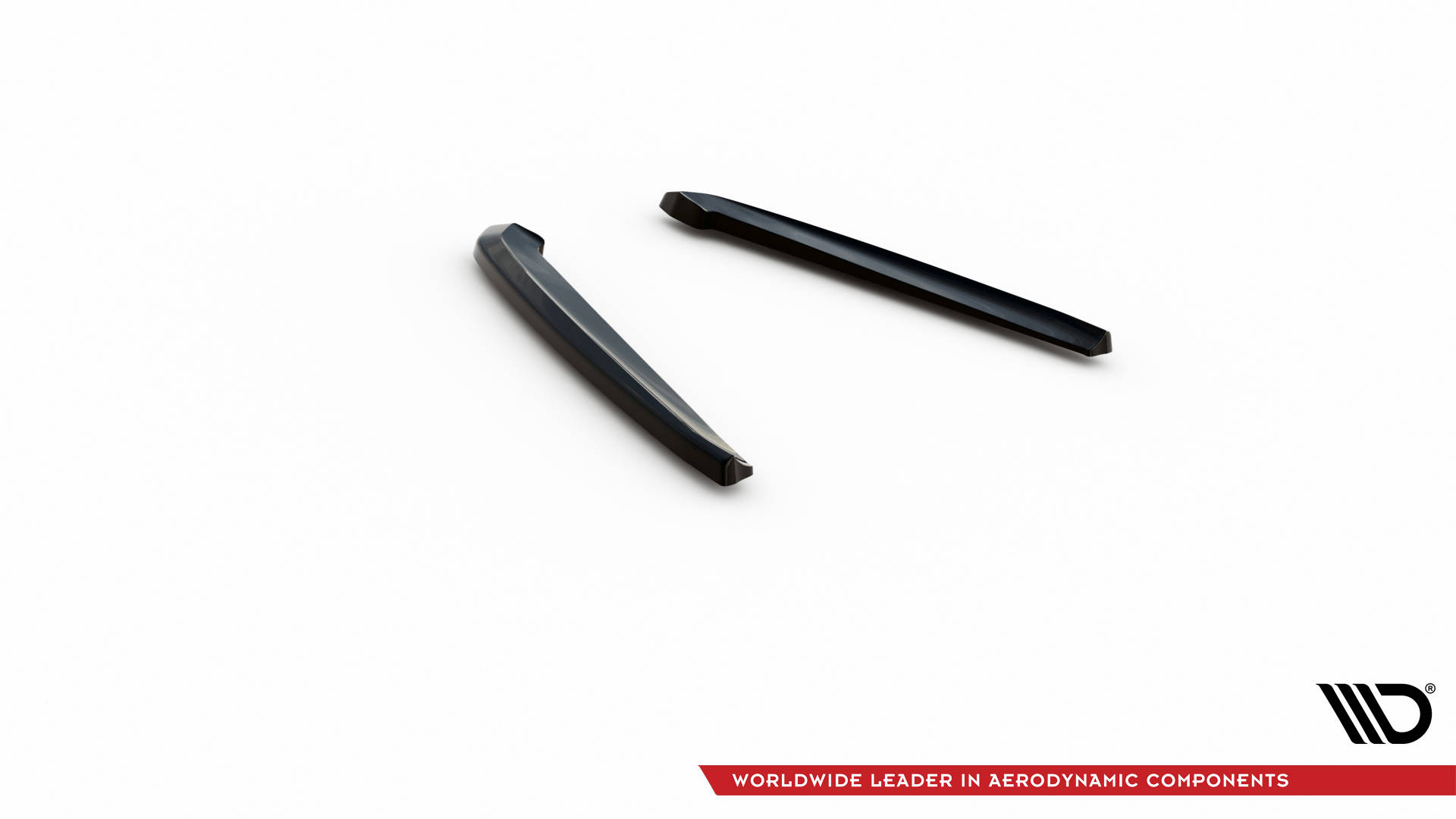 Street+ Heck Ansatz Flaps passend für Porsche Panamera / Panamera Diesel 970 schwarz Hochglanz