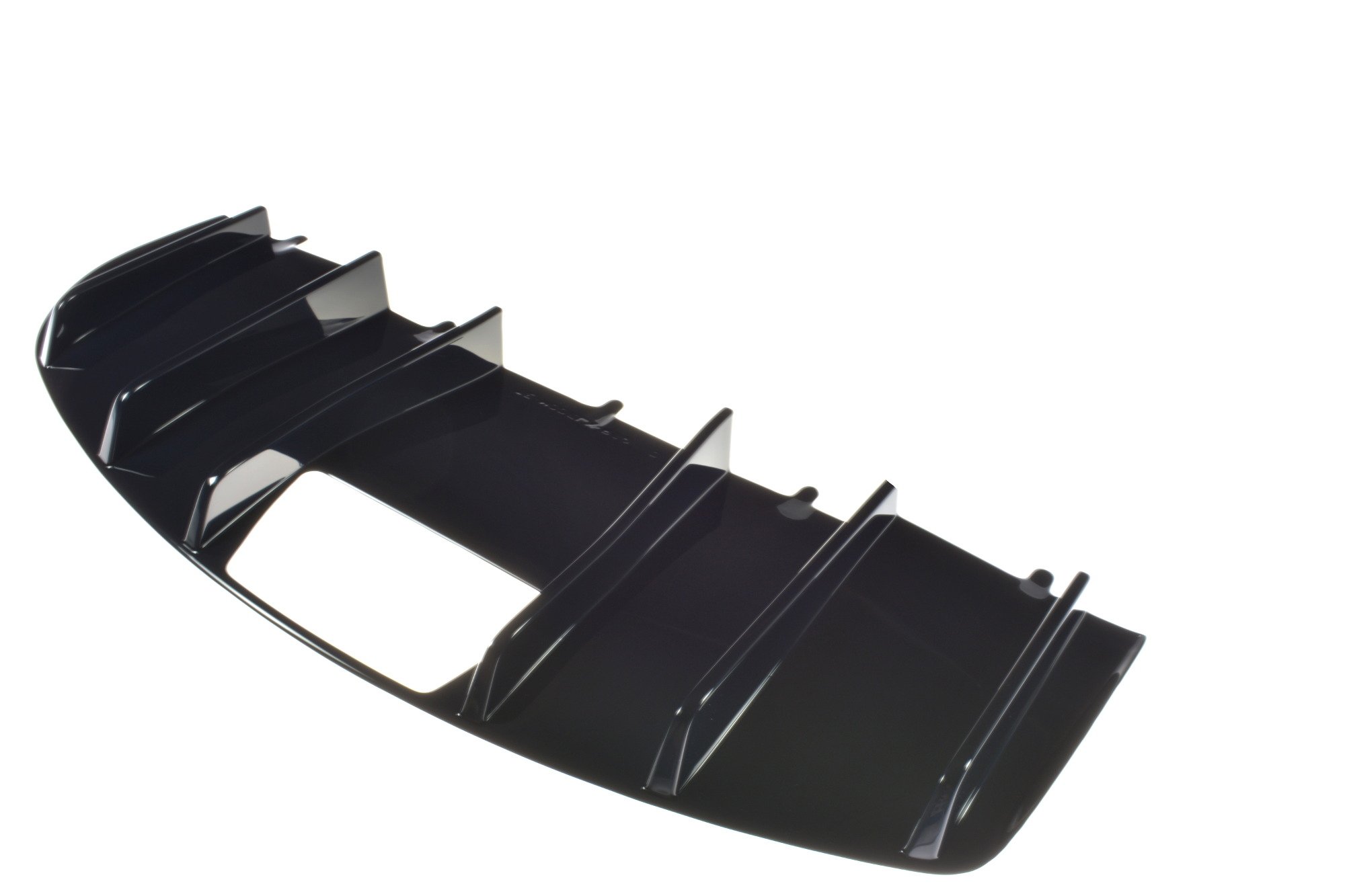Heckansatz Diffusor passend für Tesla MODEL X schwarz Hochglanz