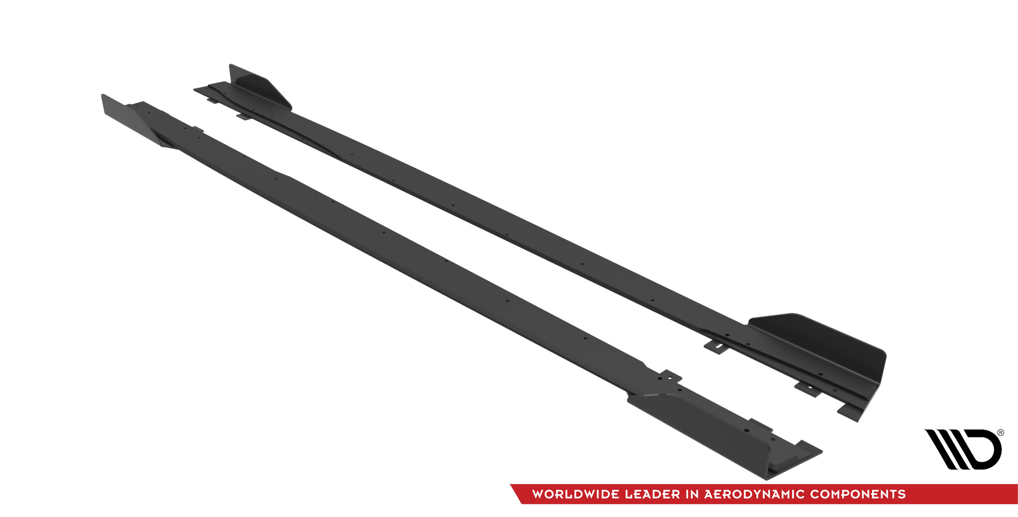 Street Pro Seitenschweller Leisten + Flaps passend für Mercedes A35 AMG / AMG-Line Aero Pack W177 schwarz Hochglanz
