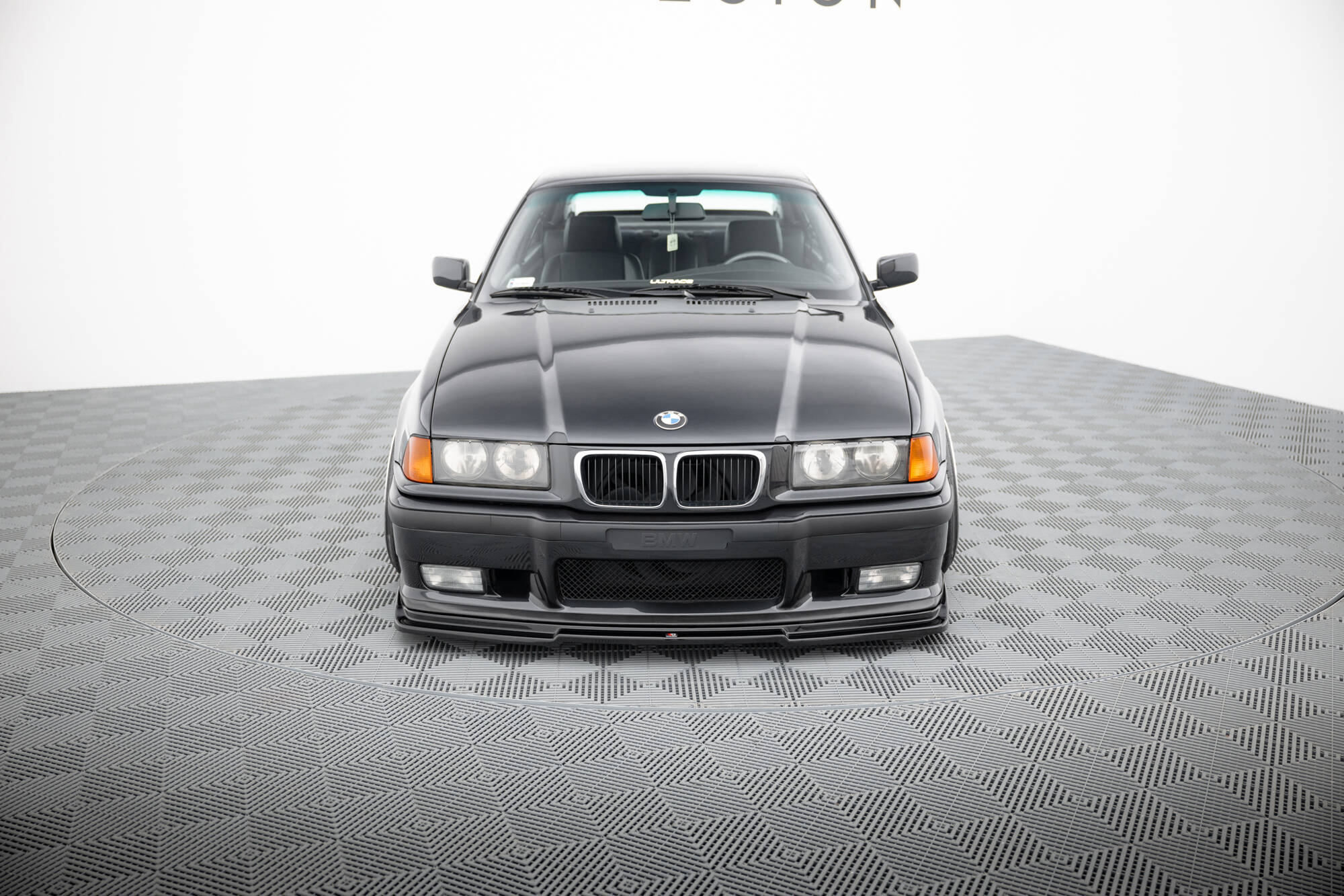 Front Ansatz V.1 für BMW M3 / 3 M-Paket E36 Coupe schwarz Hochglanz