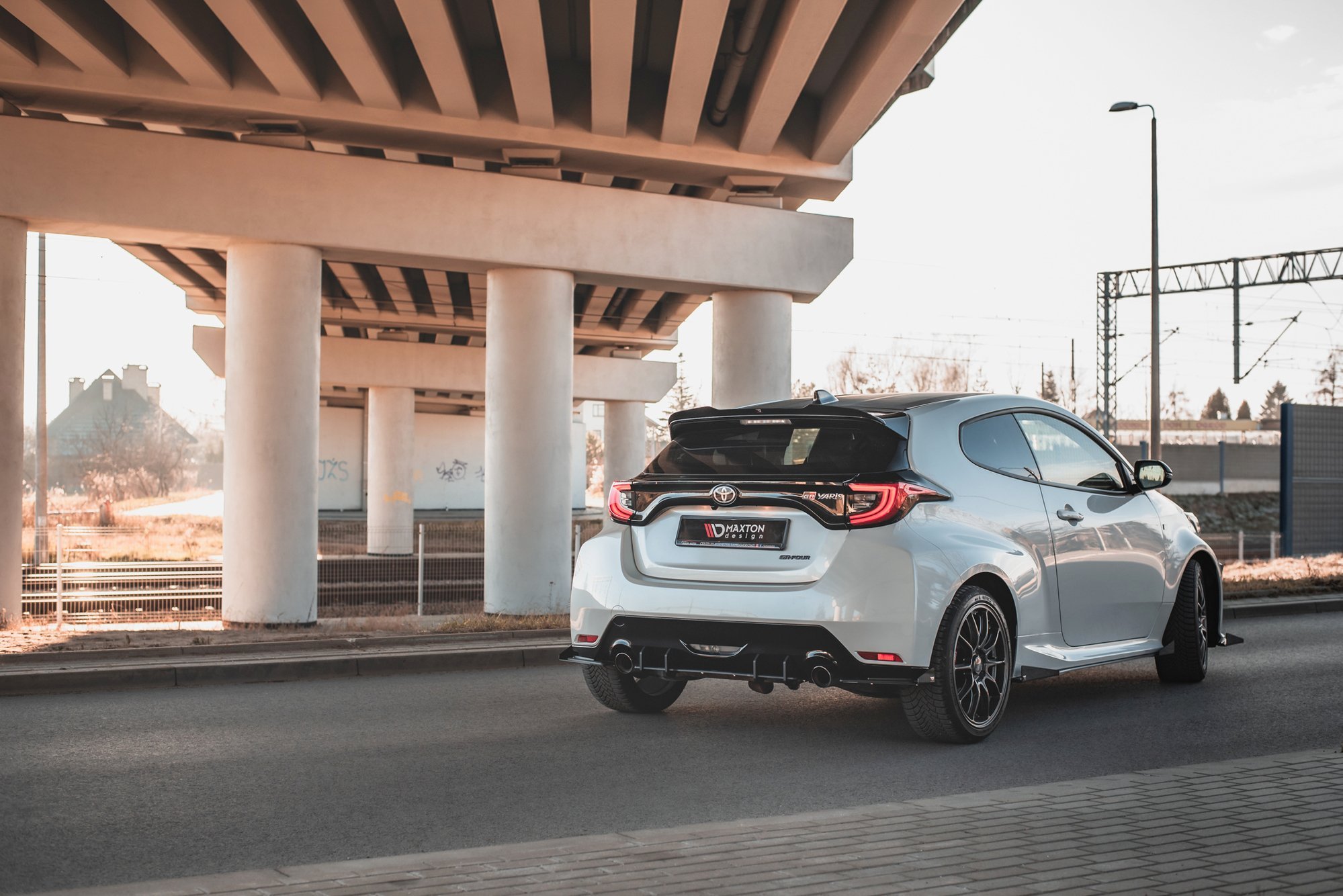 Street Pro Heckschürze Heck Ansatz Diffusor passend für Toyota GR Yaris Mk4