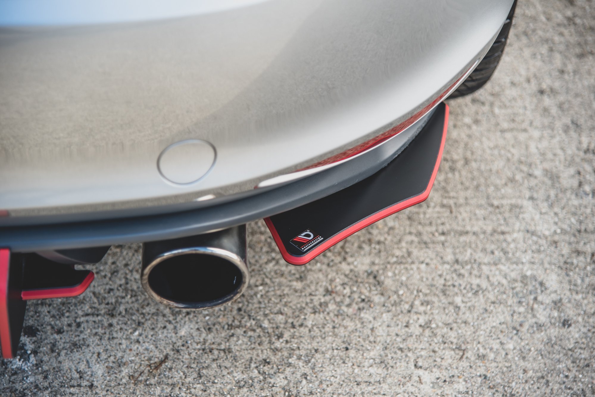 Street Pro Heck Ansatz Flaps Diffusor für L + R V.2 VW Golf 7 GTI