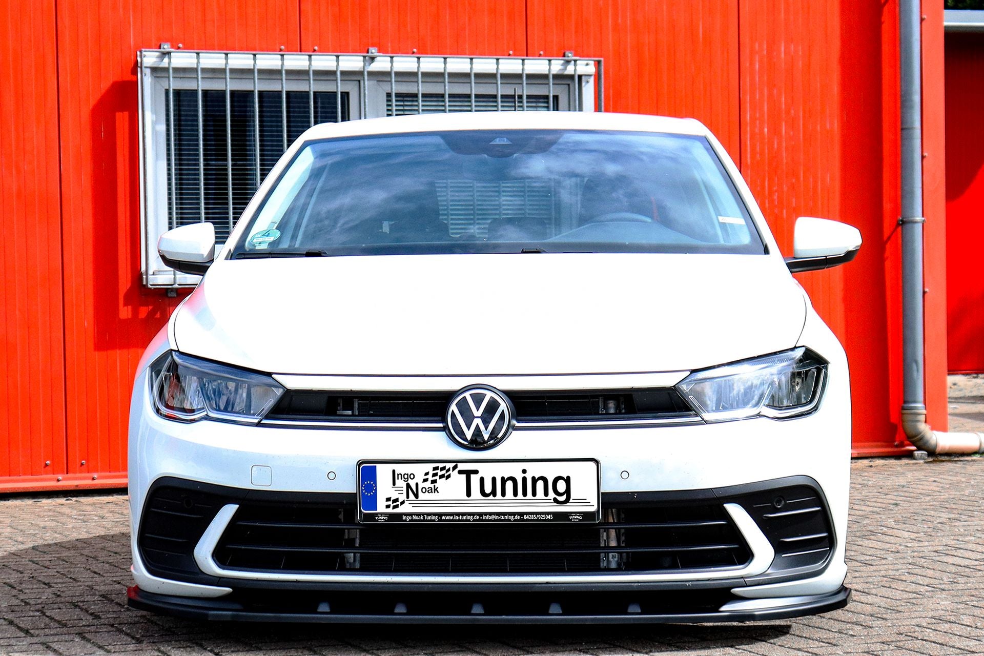 Spoilerschwert Cuplippe für VW Polo 6 2G Facelift (Schwarz Matt)