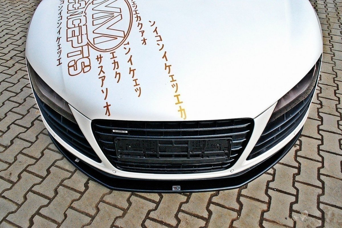 Street+ Spoilerlippe Front Ansatz passend für Audi R8 Mk.1 schwarz Hochglanz