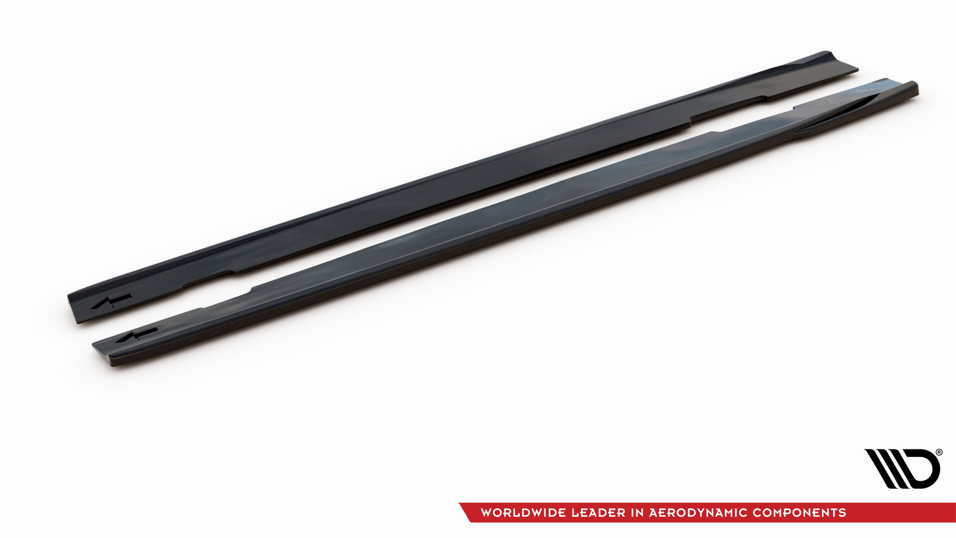 Seitenschweller Ansatz für Mercedes-Benz CLA AMG-Line C118 schwarz Hochglanz