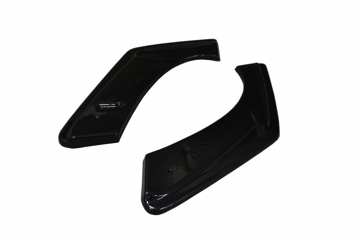 Heck Ansatz Flaps Diffusor für Honda Civic Mk9 Facelift schwarz matt