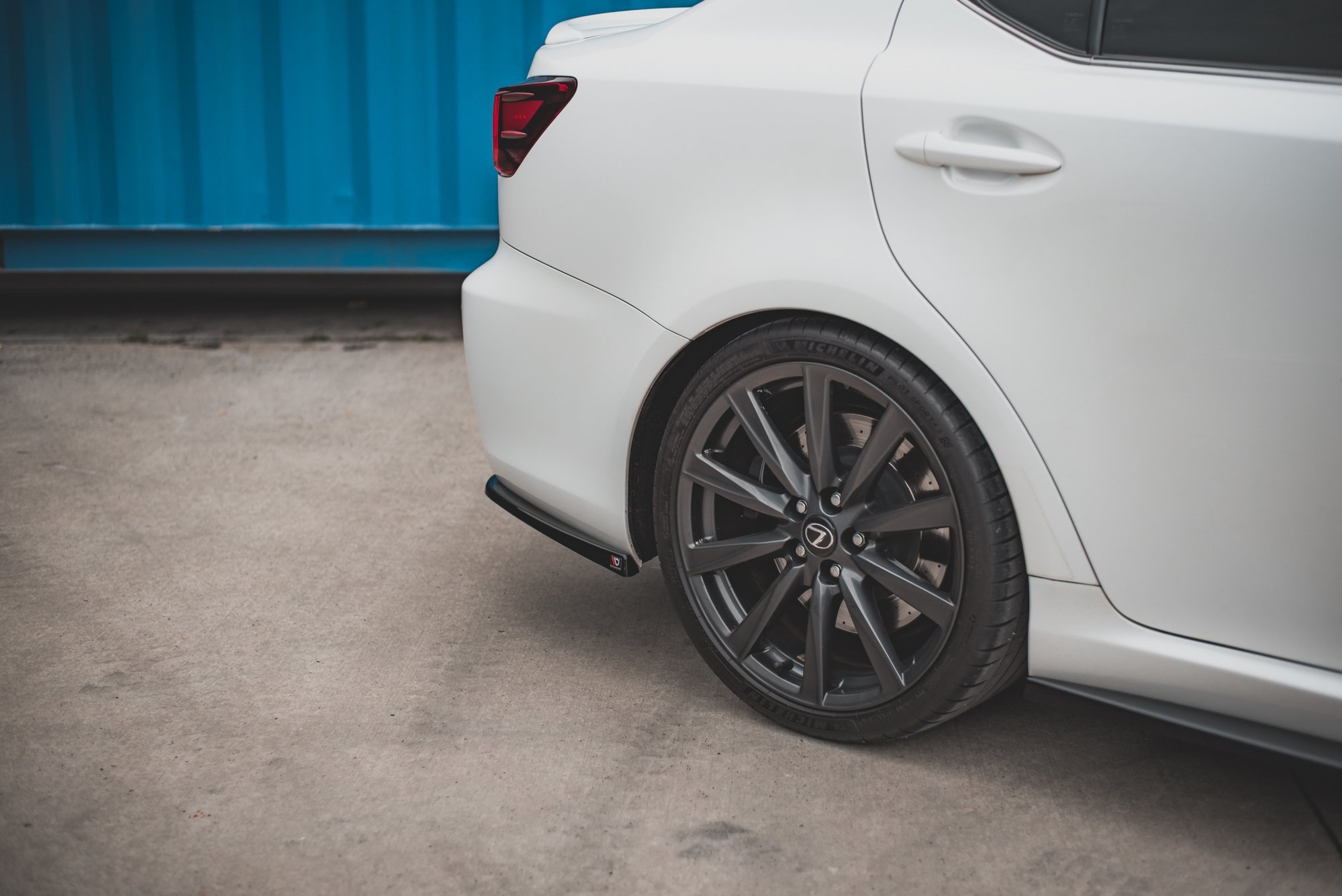 Street+ Heck Ansatz Flaps passend für Lexus IS F Mk2 schwarz matt