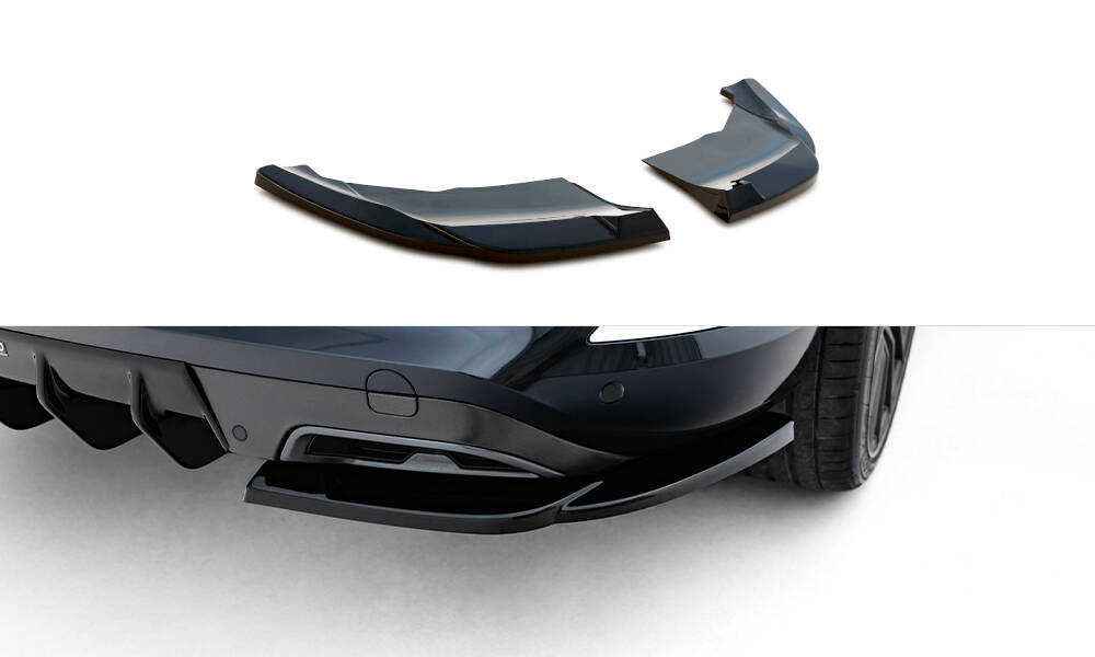Diffusor Flaps V.2 passend für CUPRA Formentor Mk1 FL schwarz Hochglanz