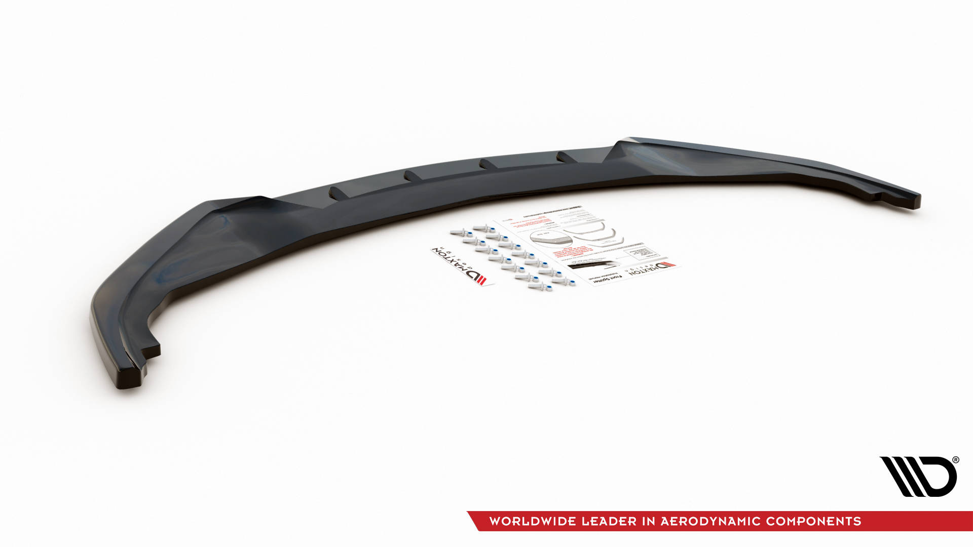 Frontlippe passend für Infiniti Q60 S Mk2 schwarz Hochglanz