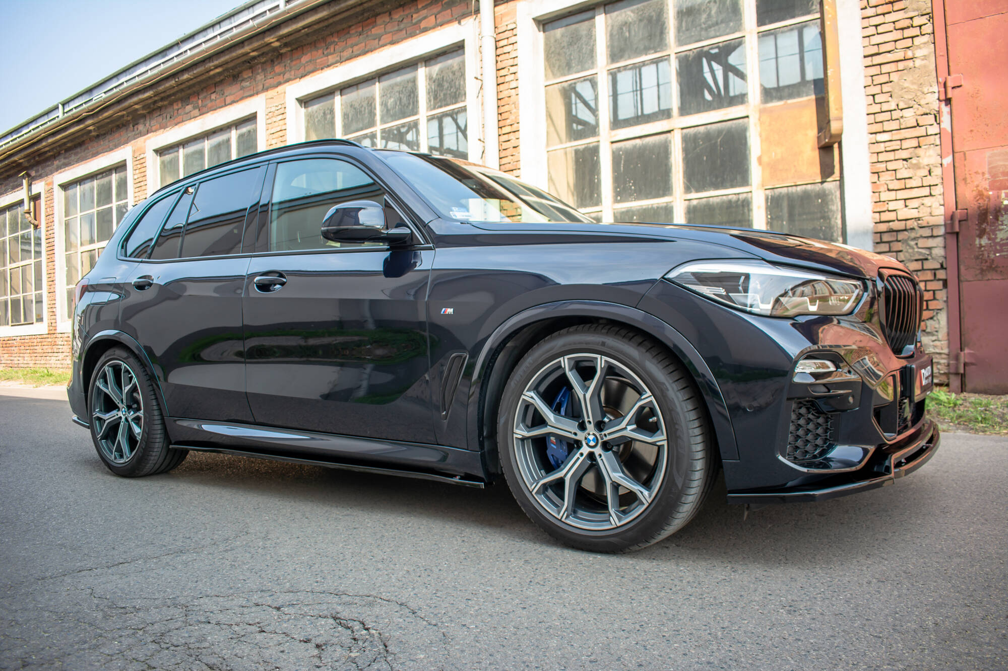 Seitenschweller Ansatz für BMW X5 G05 M Paket schwarz Hochglanz