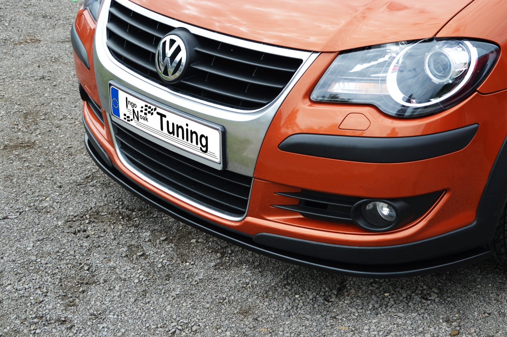 CUP Frontspoilerlippe für VW Touran Facelift 1T GP Bj. 2006-2010 (Schwarz Matt)