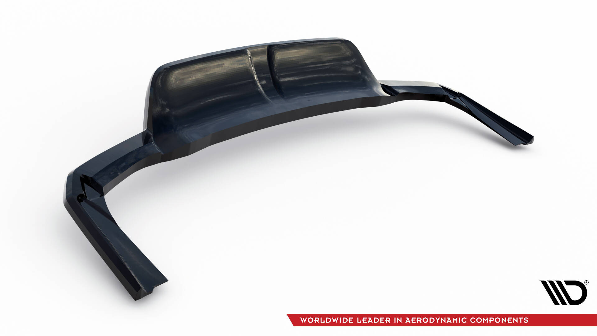Diffusor Heckansatz passend für Maserati Levante Trofeo Mk1 schwarz Hochglanz