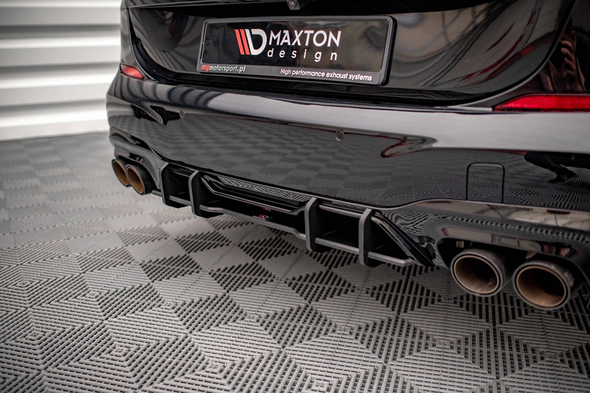 Street Pro Heckschürze Heck Ansatz Diffusor passend für BMW M235i Gran Coupe F44
