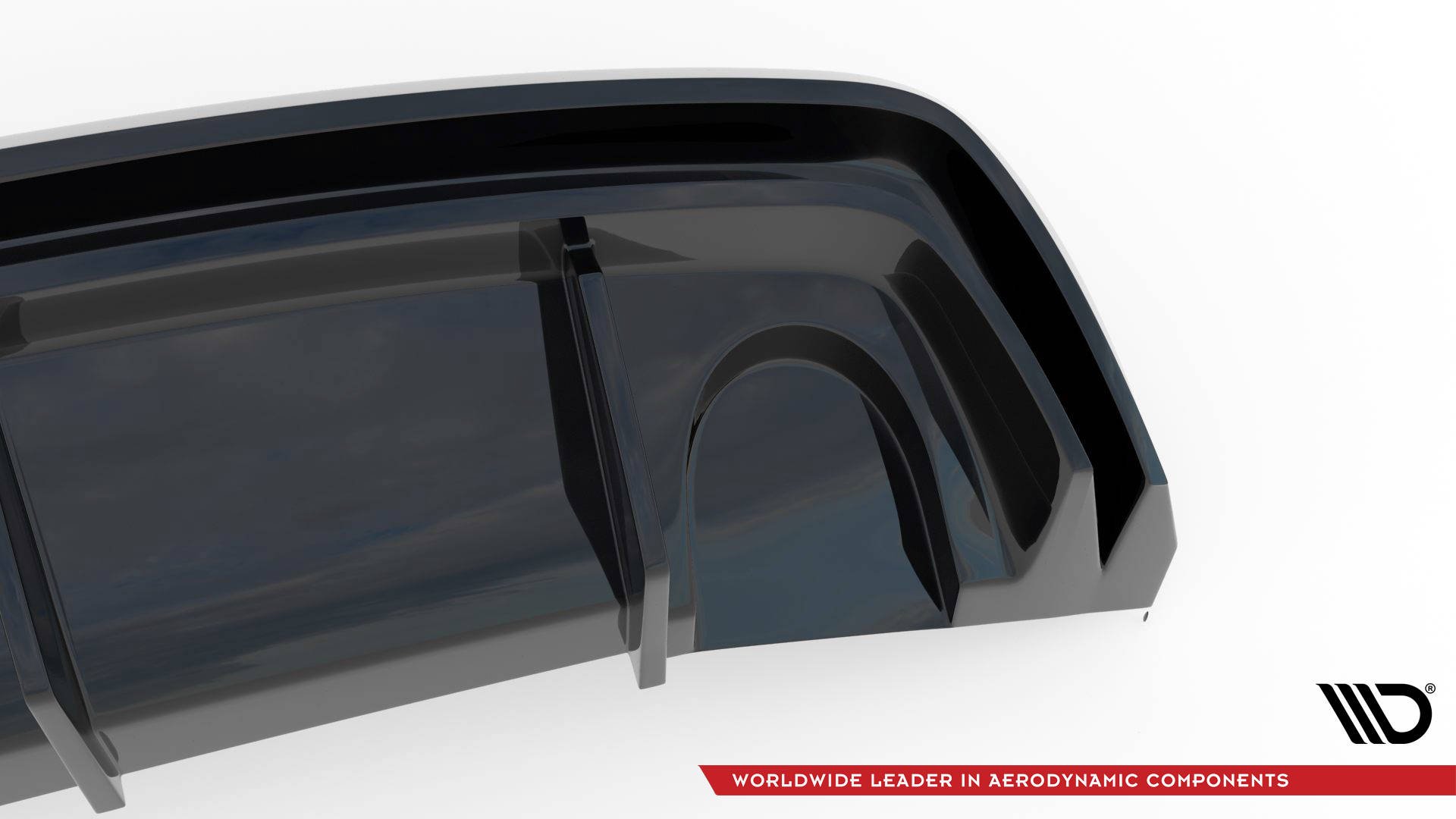 Street+ Heck Ansatz Diffusor passend für Alfa Romeo Giulietta Einzelauspuff li. schwarz Hochglanz